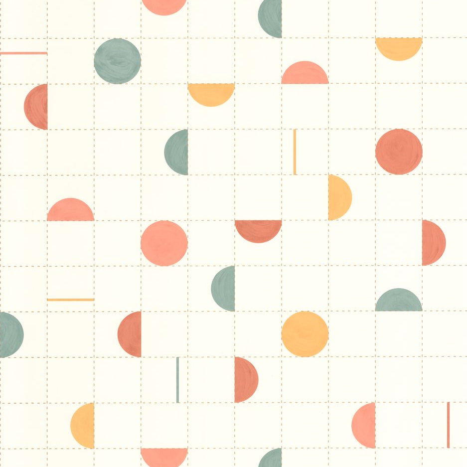 Jump Around Multicolour geometric wallpaper