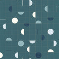 Jump Around Teal Blue Gold geometric wallpaper