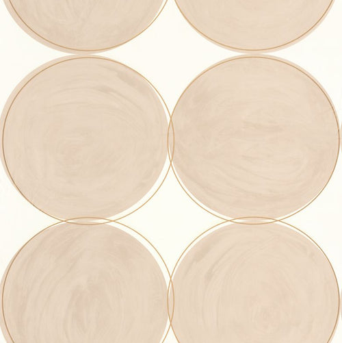 All Around Beige White Gold geometric wallpaper