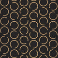 Around the Clock Black Gold geometric wallpaper