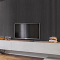 Black/Ebony 2700mm Acoustic Slat Wall Panels – Modern Interior Panels Australia