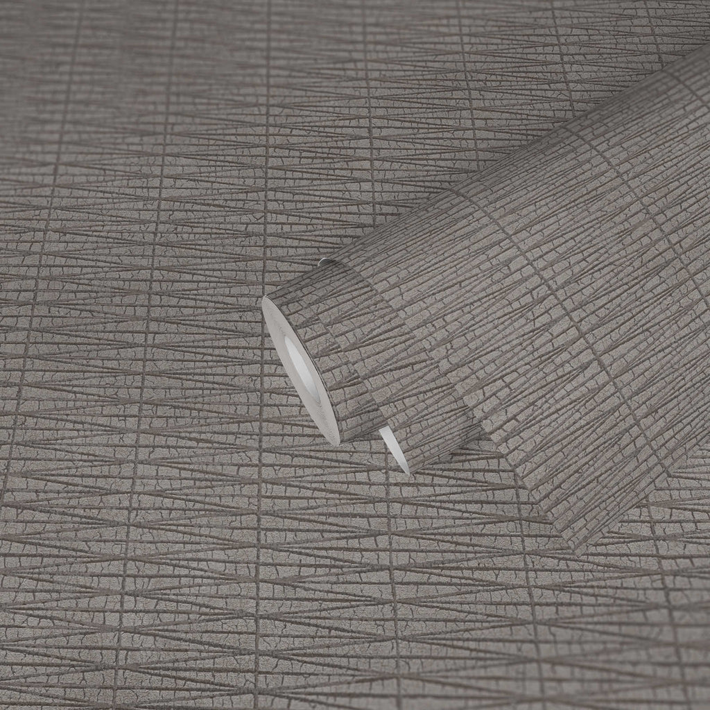Taiga - Grey/Silver Pattern Wallpaper