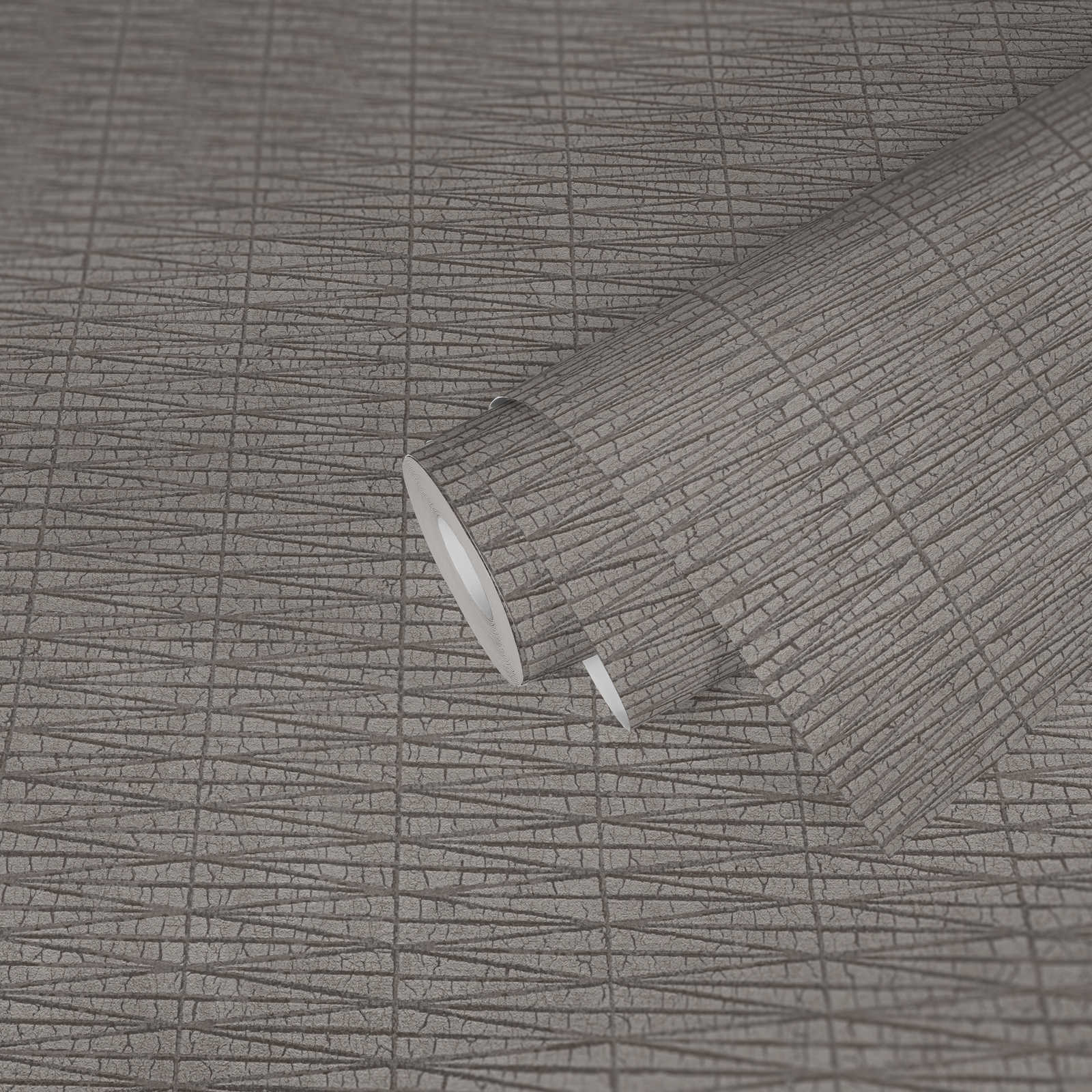 Taiga - Grey/Silver Pattern Wallpaper