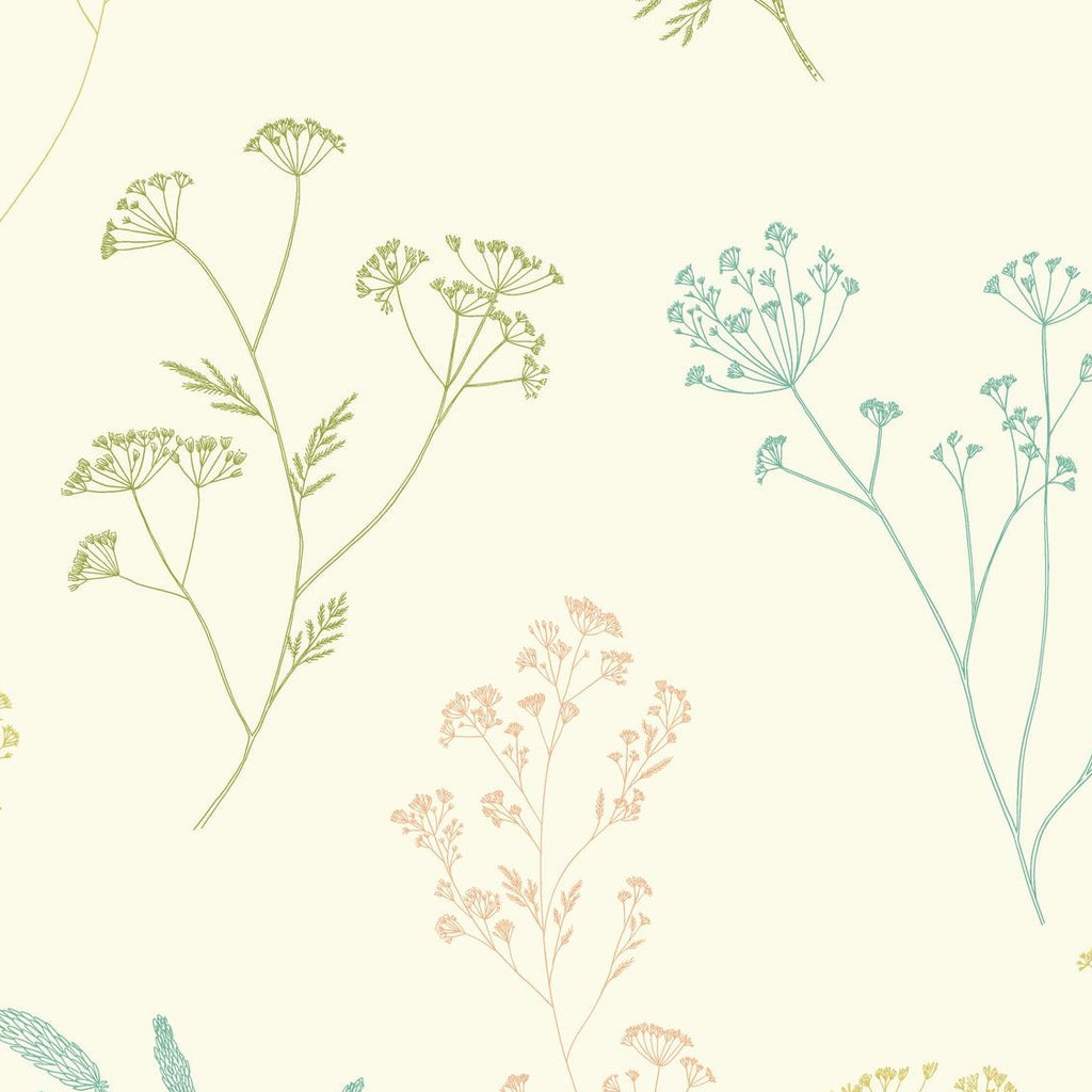 Little Graminea Multicolour botanical wallpaper