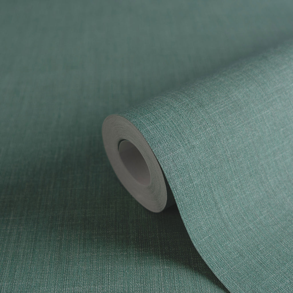 Disi - Green Plain Damask Wallpaper