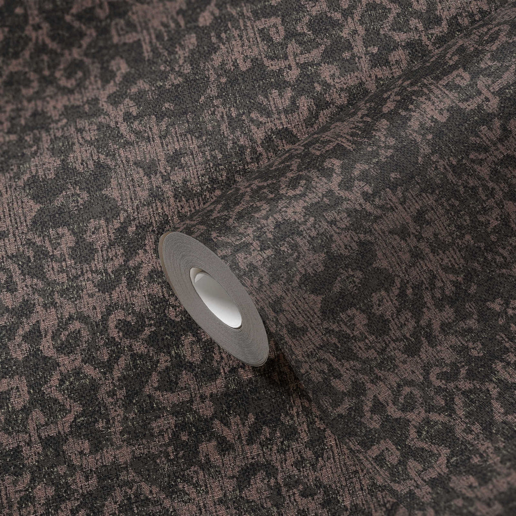 Black and bronze textured wallpaper 