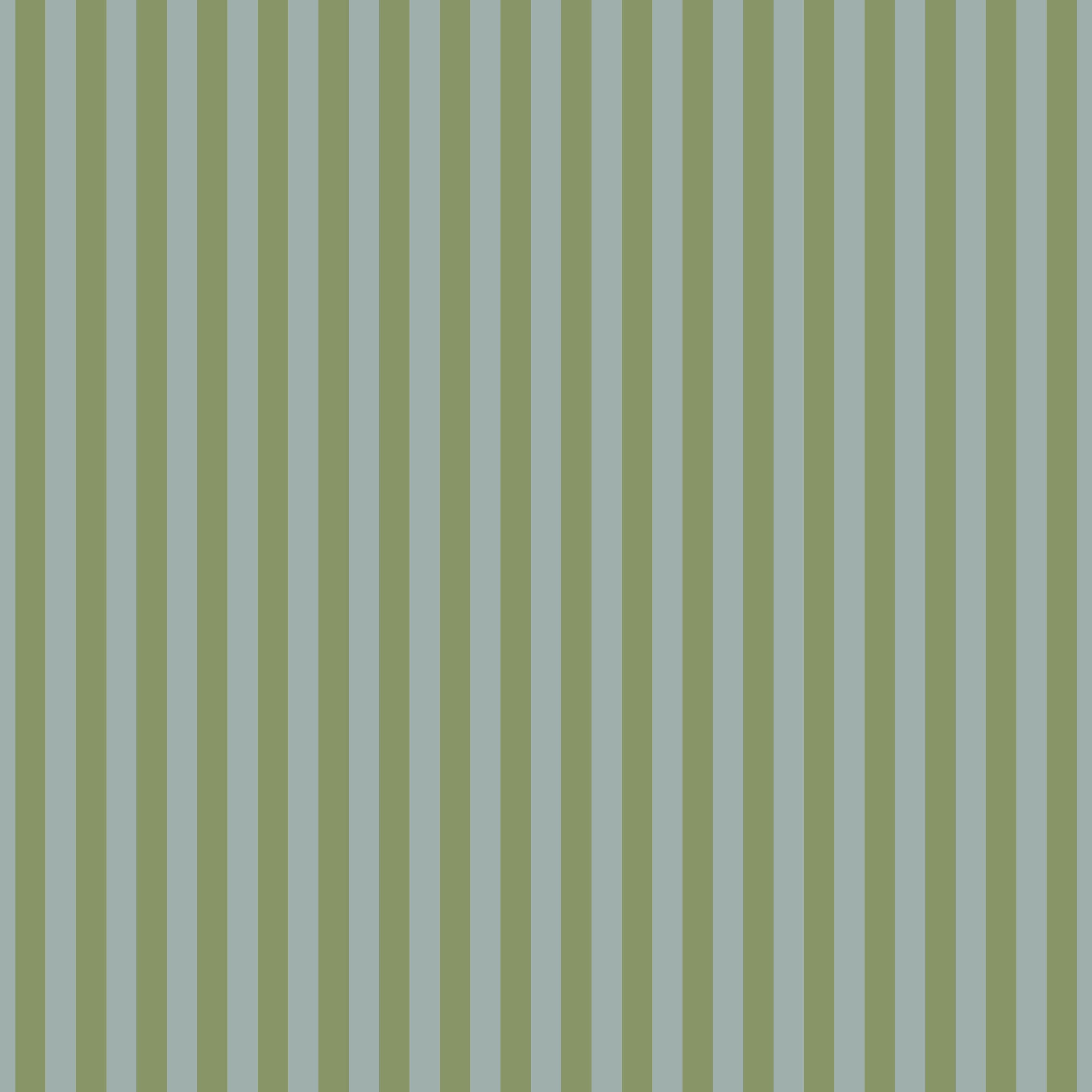 Marshmallow - Green and Blue Stripe Wallpaper