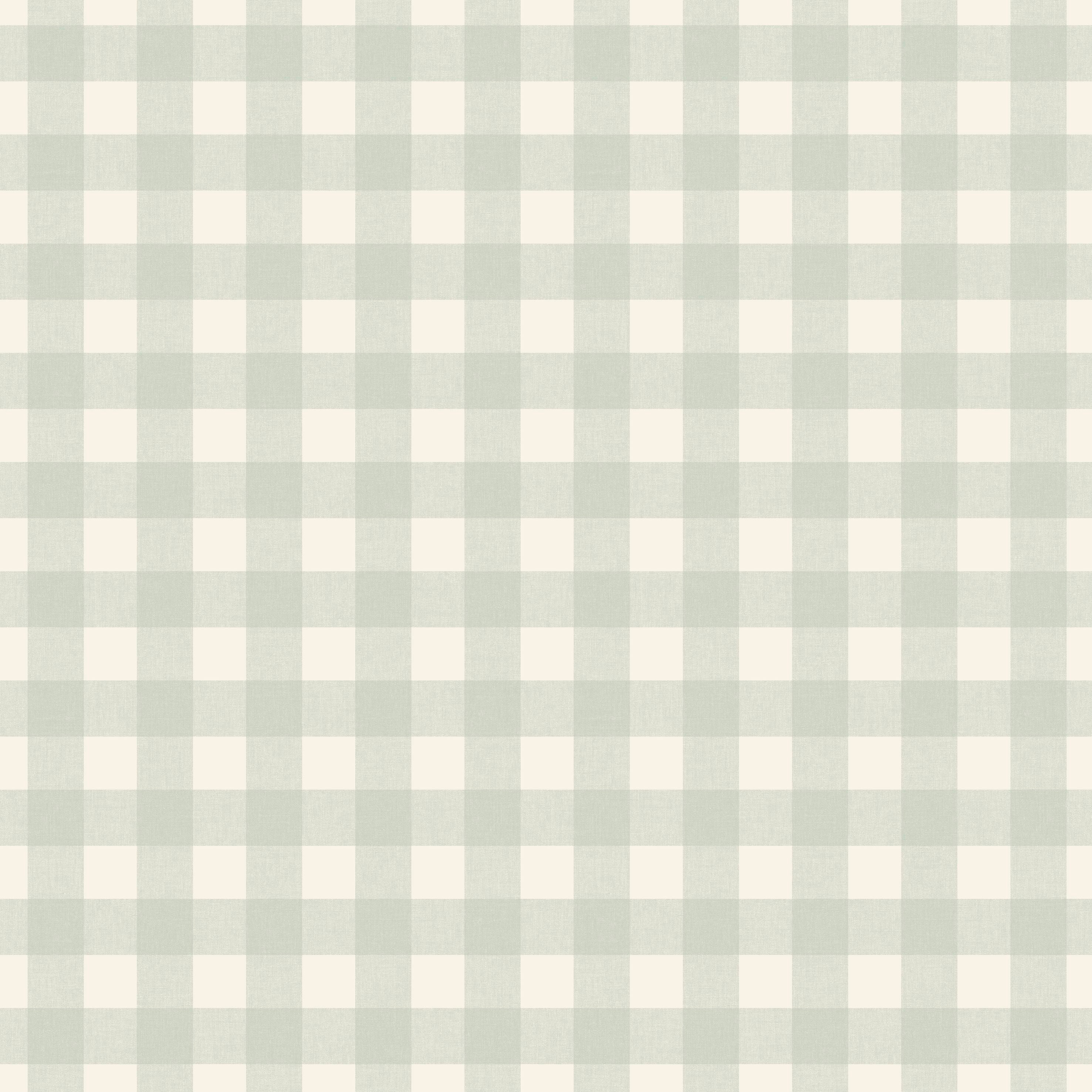 Victoria - Light Sage Plaid Wallpaper