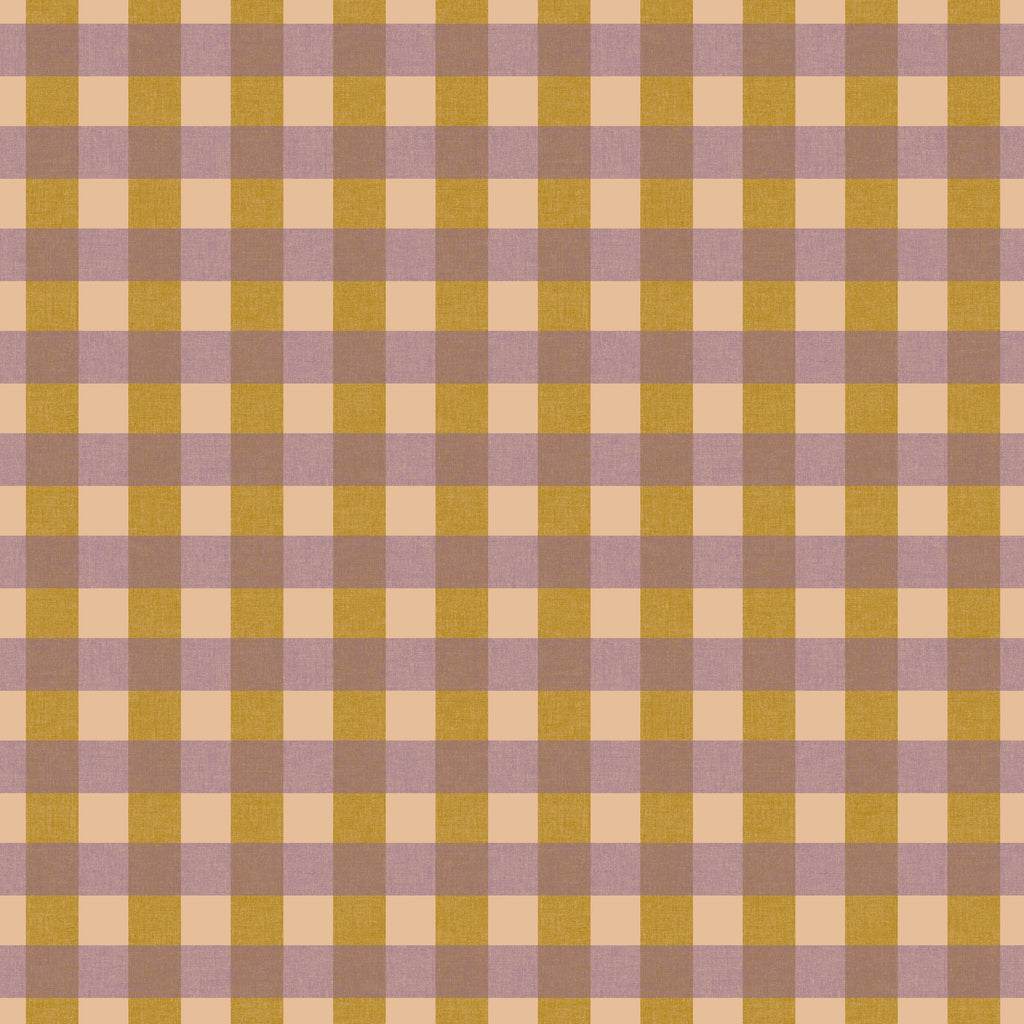 Victoria - Mustard Plaid Wallpaper