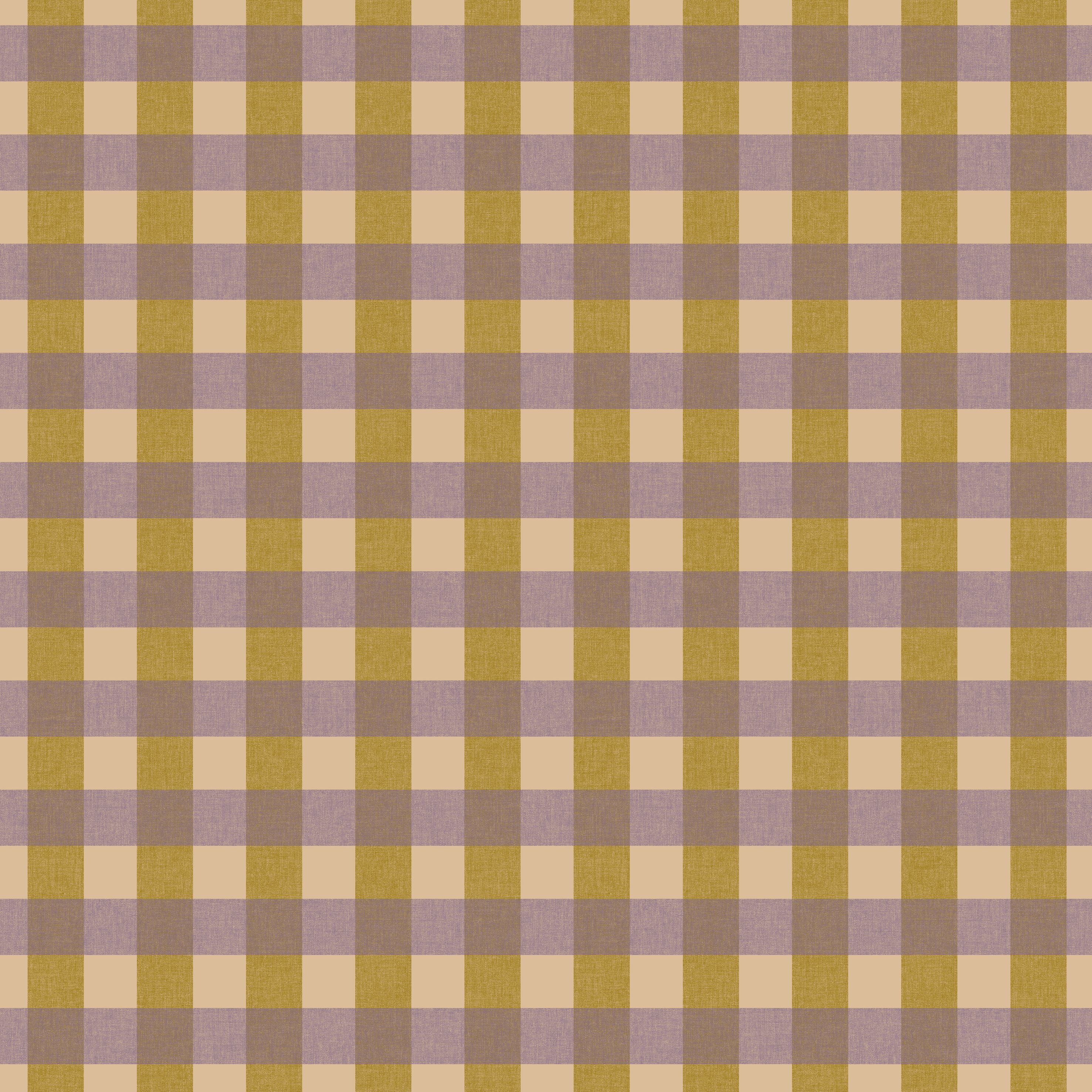 Victoria - Mustard Plaid Wallpaper