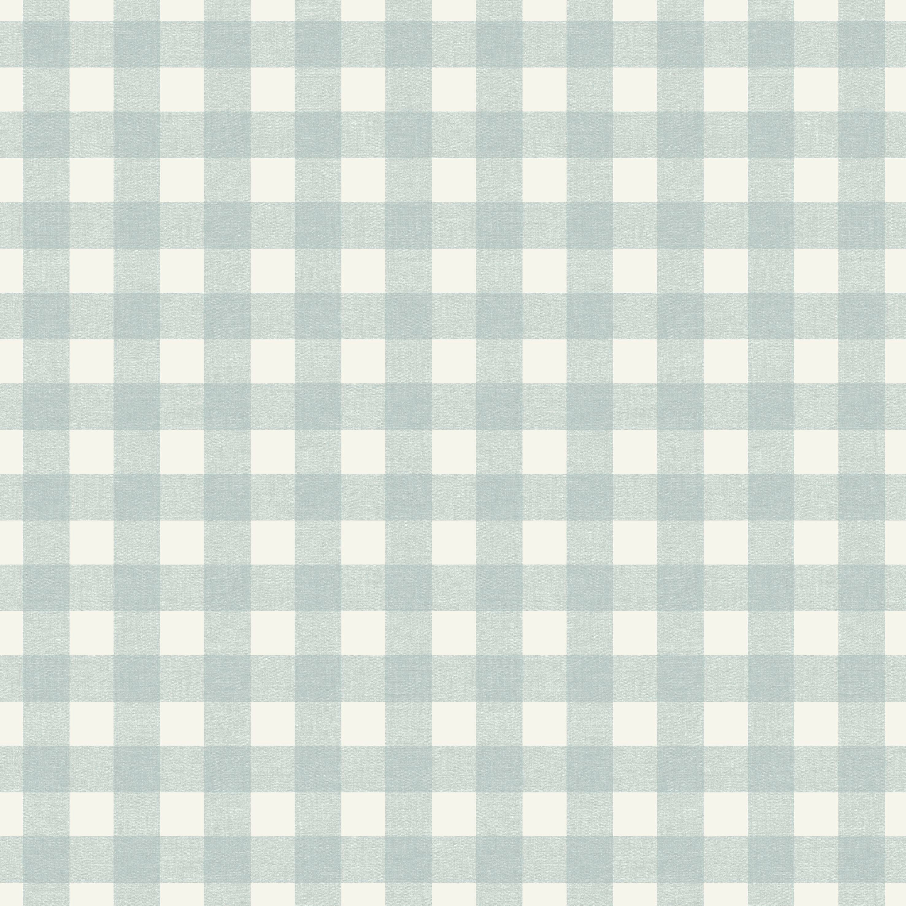 Victoria - Blue Plaid Wallpaper