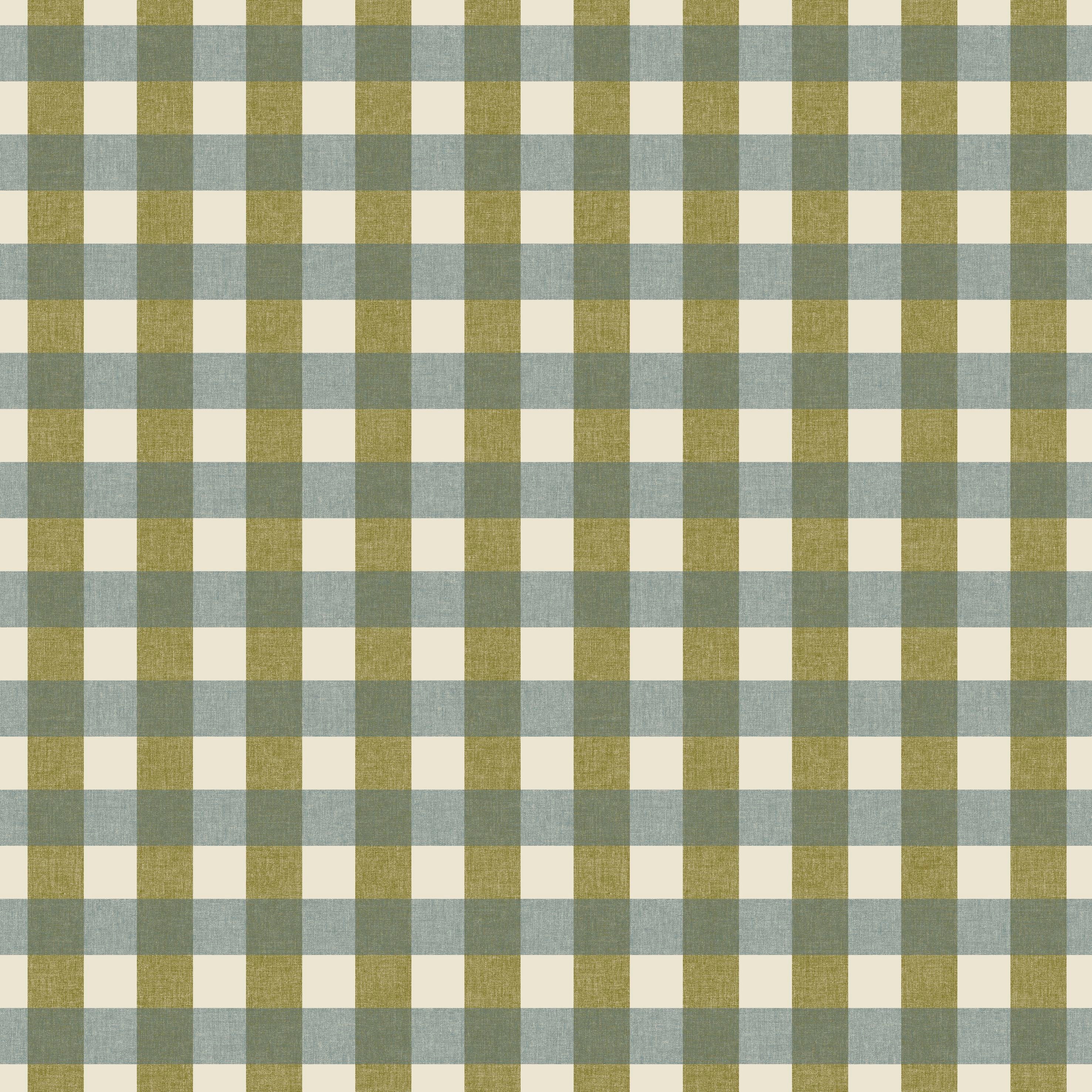 Victoria - Khaki Plaid Wallpaper