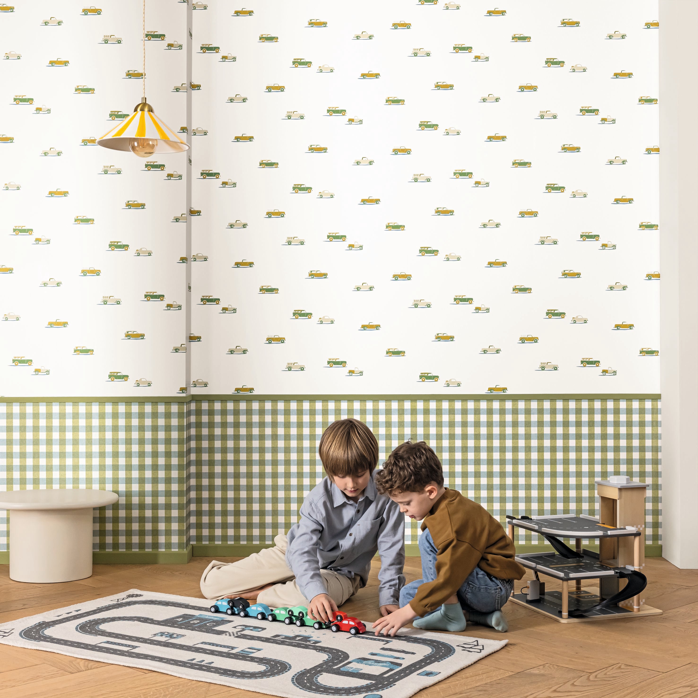 Pick Up - Green and Yellow Wallpaper
