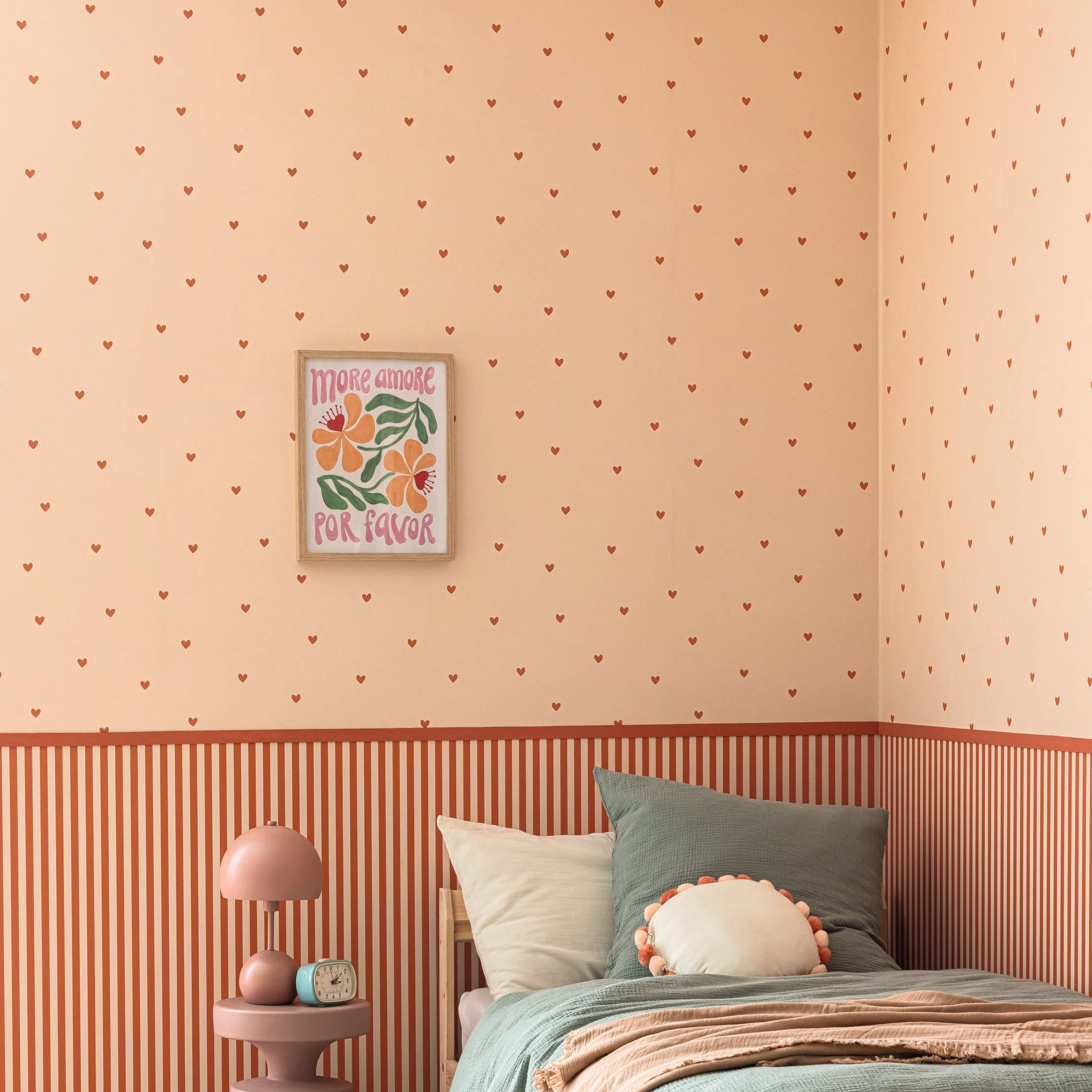 Sweet Hearts - Red and Pink Wallpaper