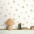 Balloon Adventure Beige and Green kids wallpaper