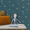 Funny Planes - Dark Blue Wallpaper
