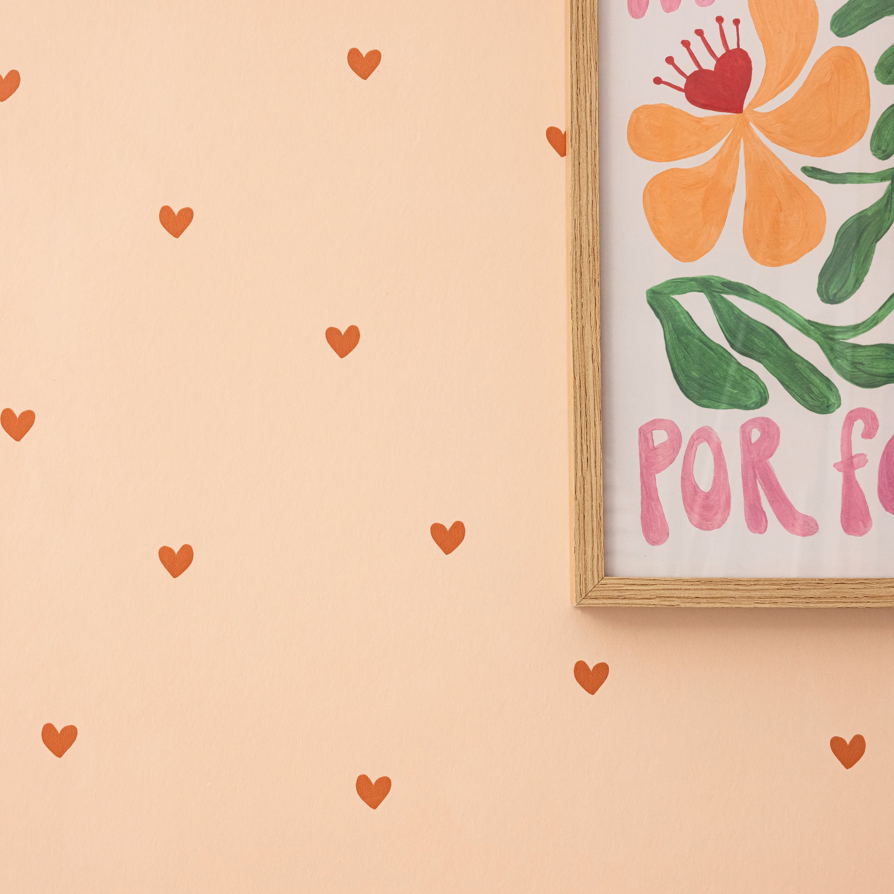 Sweet Hearts - Red and Pink Wallpaper