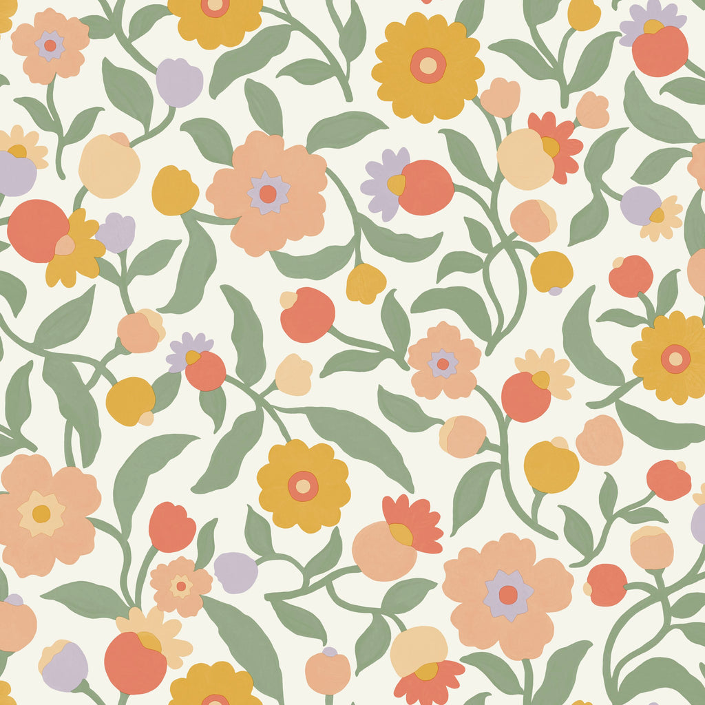 Capucine - Green Wallpaper
