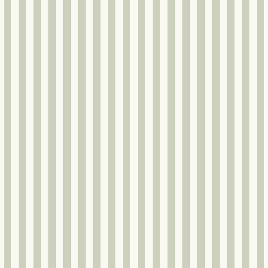 Marshmallow - Green Stripe Wallpaper
