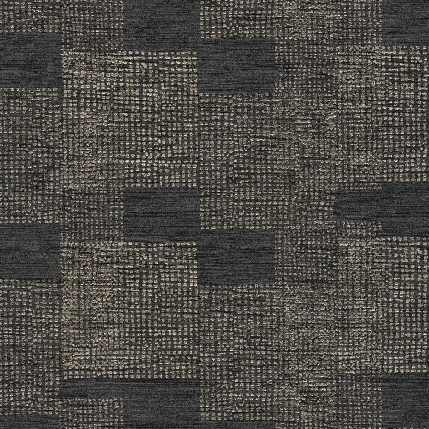 Pattern black and gold wallpaper
