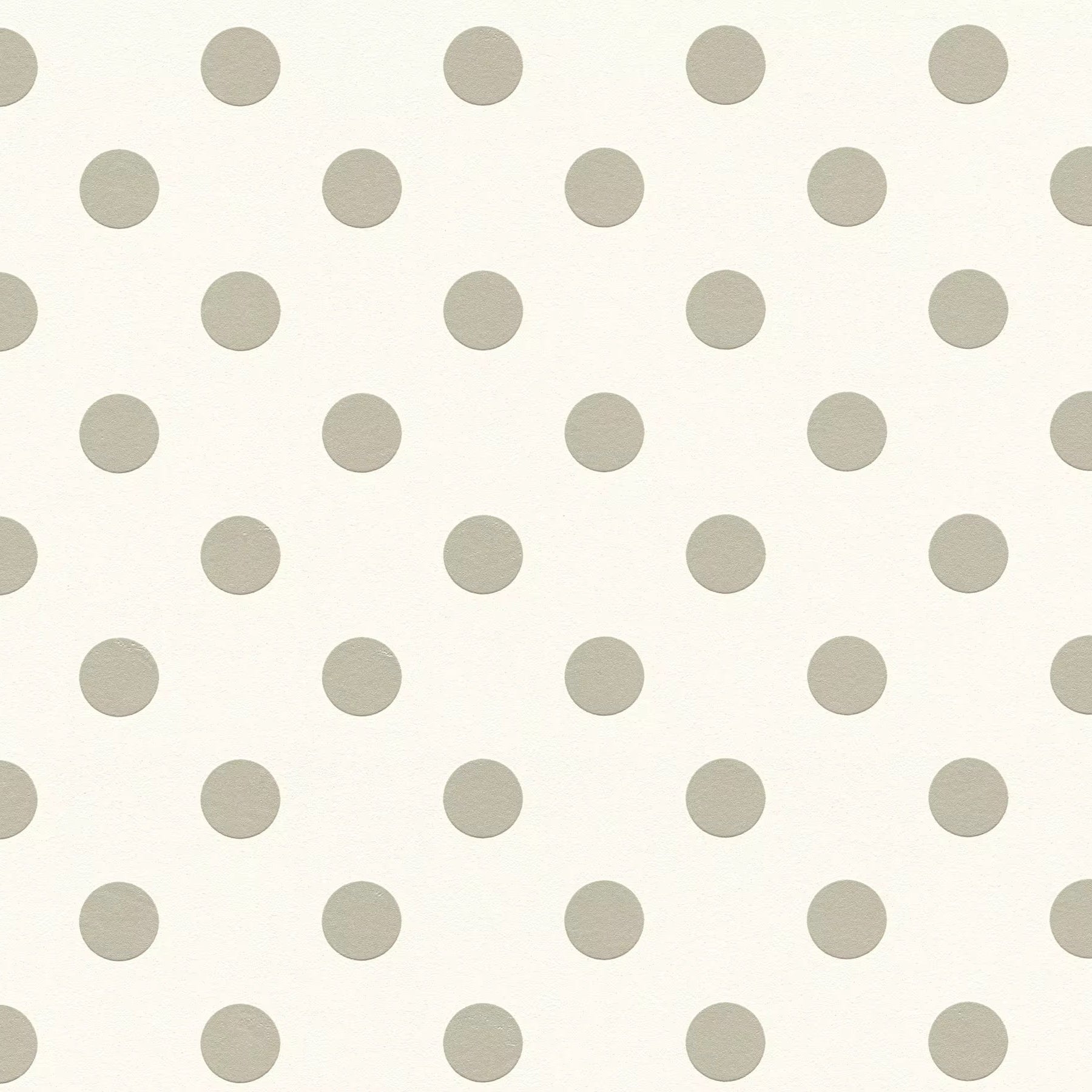 wallpaper pattern of light gray polka dots on a white background