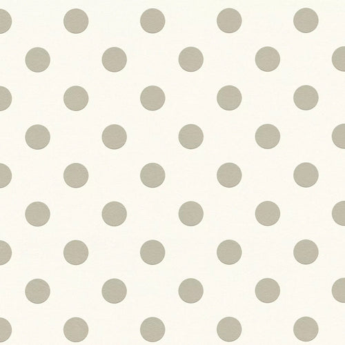 wallpaper pattern of light gray polka dots on a white background