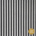 Silver or grey or gray Acoustic slat wall panel