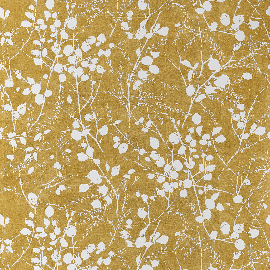 Katamari Bud - Dark Gold and White Wallpaper