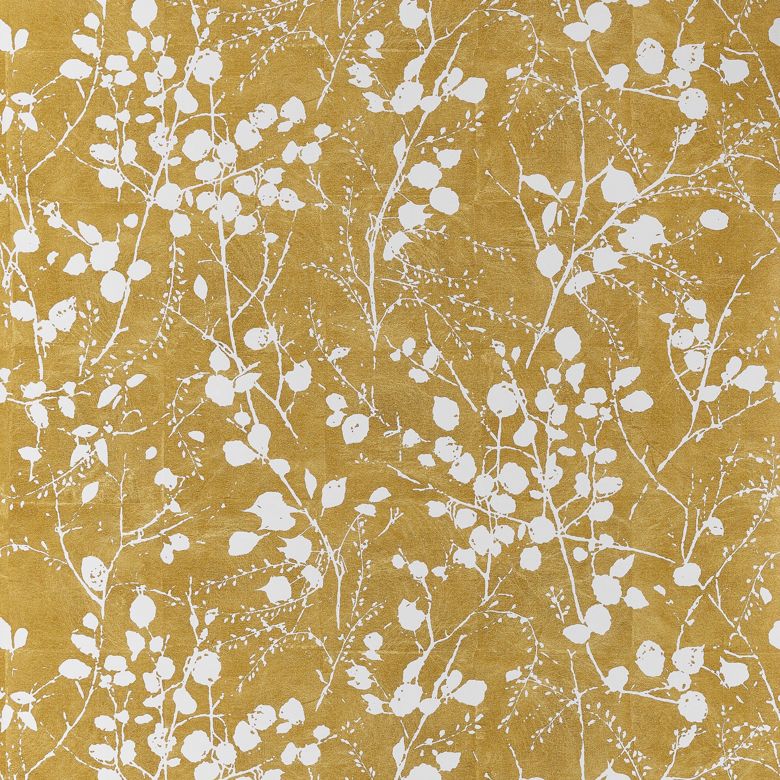 Katamari Bud - Dark Gold and White Wallpaper
