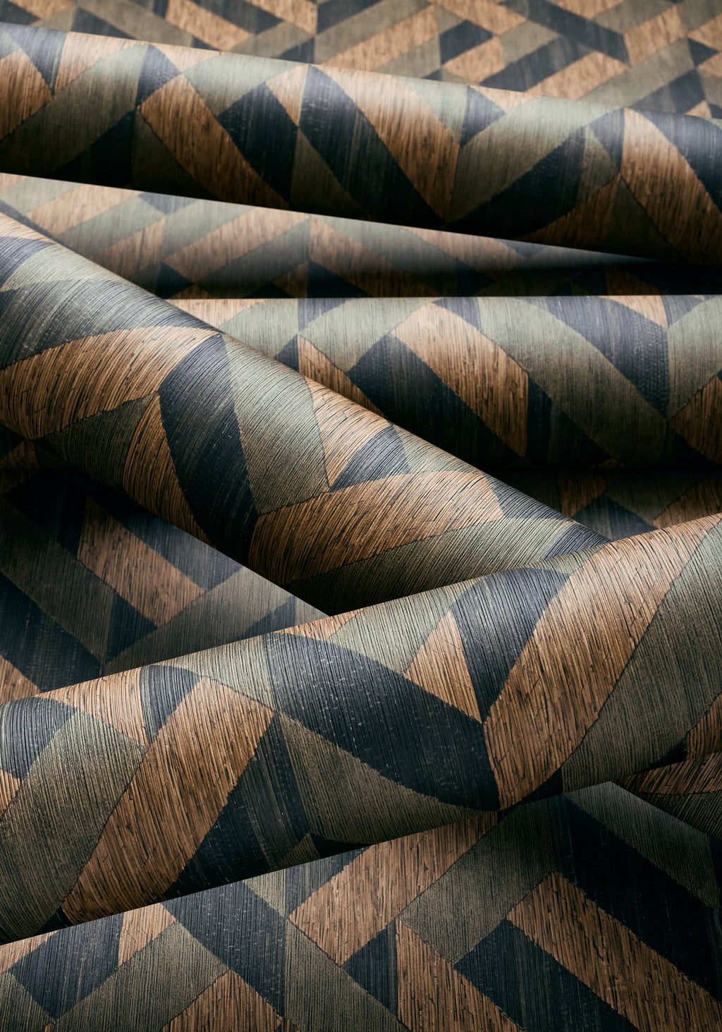 Bristlecone - Green and Black Wallpaper