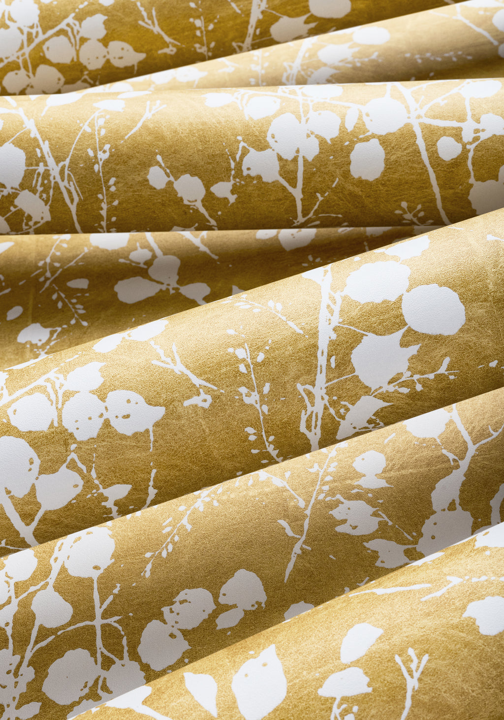 Katamari Bud - Dark Gold and White Wallpaper