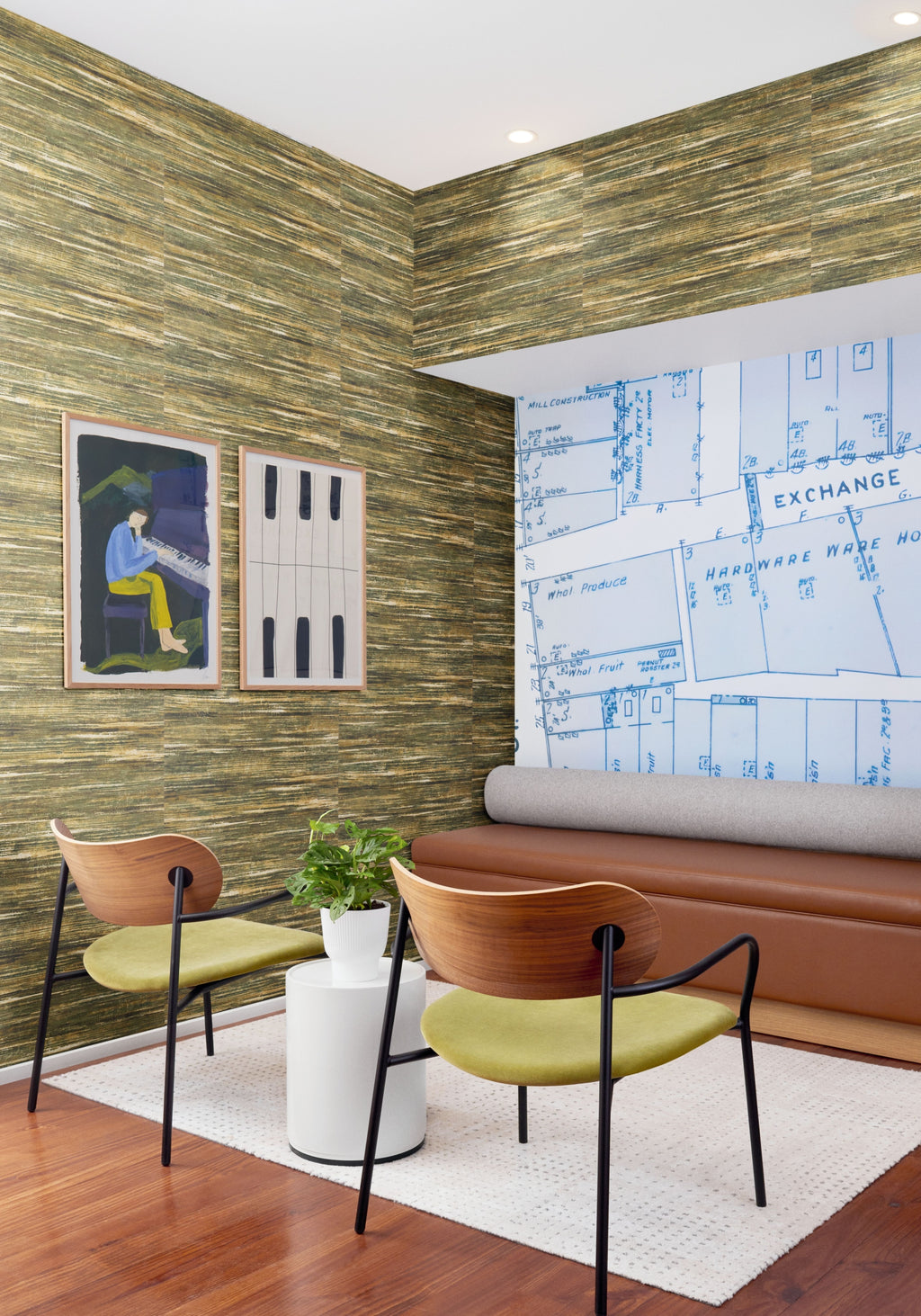 Grand Falls - Forest Green Wallpaper