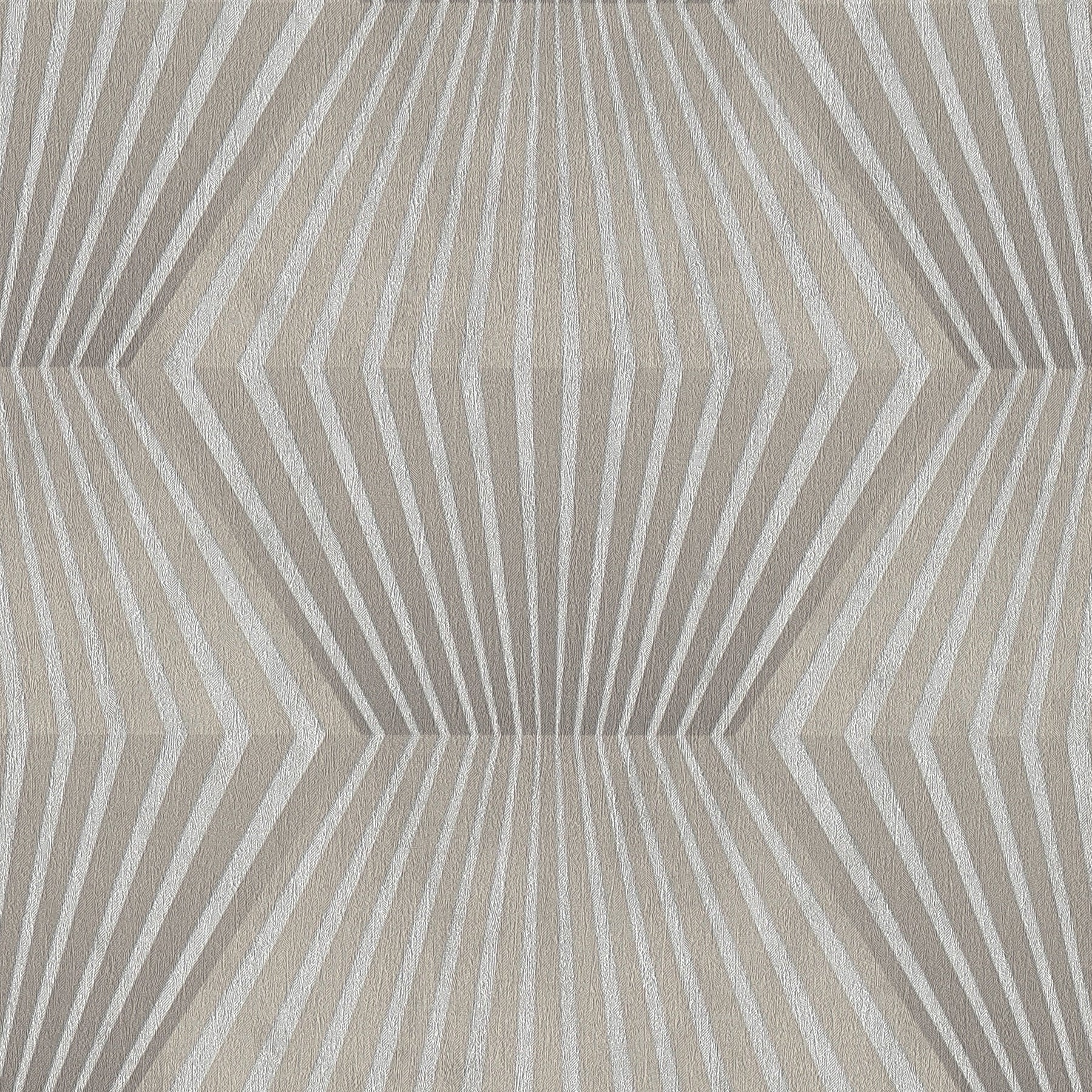 Textured wallpaper with a geometric pattern in neutral tones