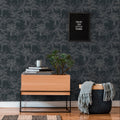 Gamobi - Black Floral Wallpaper